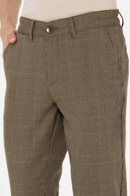 Erkek Slim Fit Coconut Kanvas Pantolon