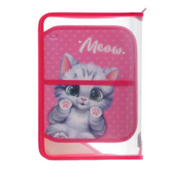 Папка для труда, А4, пластиковая, 23×32.5×2.5 см «Котик»