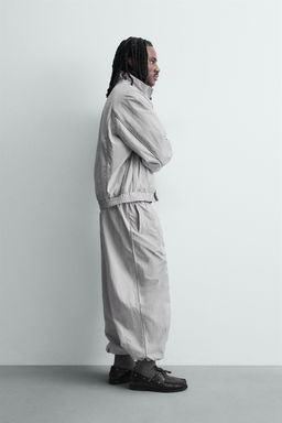 CHAQUETA T?CNICA CONTRASTES / Gris claro - Zara фото 4