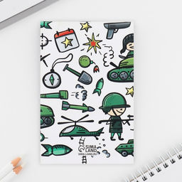 Подарочный набор: ручка с невидимыми чернилами и блокнот А6, 16 л. «23 февраля: С днем защитника отечества»