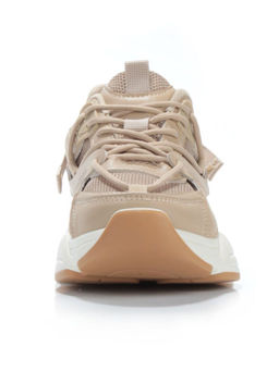 05-6035-5 DK. BEIGE Кроссовки женские (искусственные материалы) - No name фото 8