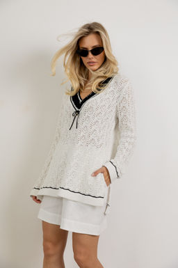 SS-2645 джемпер женский молоко