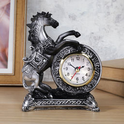 Часы статуэтка Лошадь 15 см / 7029-B /уп 60/серебро - ГалеонТрейд фото 3