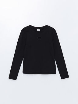 Bisiklet Yaka K?z ?ocuk Ti??rt