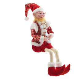 Игрушка набивная подвесная "Эльф", L17 W14 H74 см (полка 30 см.)