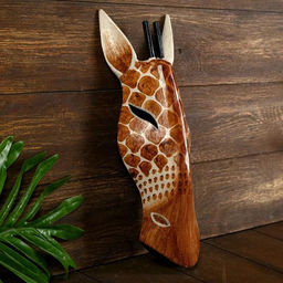 Маска «Жираф», 30×11×4.5 см, дерево
