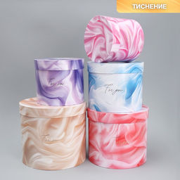 Набор коробок 5 в 1, упаковка подарочная, «Вуаль», 13 х 14 ‒ 19.5 х 22 см