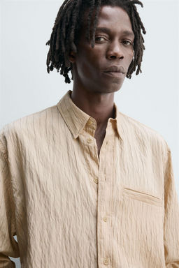 STRIPED FLOWING SHIRT - Zara фото 5