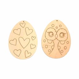 Заготовка для декорирования Mr. Carving ВД-1070 Набор подвесок фанера 0.3 см Пасхальные яйца №2