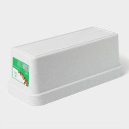 Цена за 2 шт. Ящик балконный для цветов «Эко», 8 л, 40×17×16 см, пластиковый, цвет светлый гранит