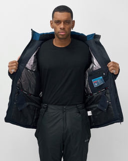 Горнолыжный костюм мужской зимний темно-синего цвета 07713TS - Mtforce фото 11