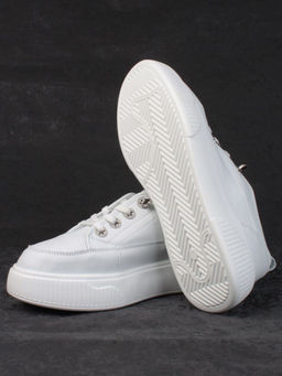 05-SD8-1D WHITE Кроссовки женские (натуральная кожа) - Фабричный китай фото 14