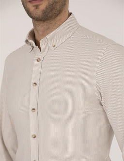 Bej Slim Fit Uzun Kollu G_mlek - Pierre cardin фото 7