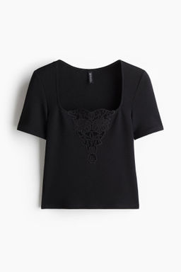 Top con detalle en bordado ingl?s - H&m фото 2