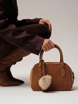 Замшевая сумка Polly DBR 31348 светло-коричневый  фото 4