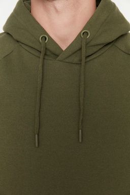 TRENDYOL MAN Gri Regular/Normal Kesim Kapusonlu Ici Polar/S?cak Tutan Sweatshirt TMNAW23SW00194 - Trendyolmilla фото 19