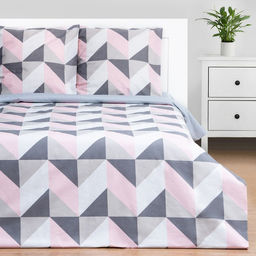 Постельное бельё евро «Этель» Pink illusion, бязь