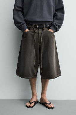 JORTS DENIM  CINTUR?N / Marr?n - Zara фото 2