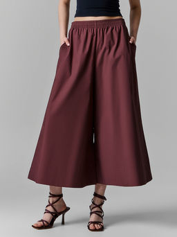 Брюки кюлоты женские бордовые - Mark formelle фото 2