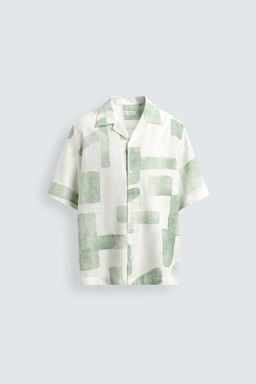 CAMISA FLUIDA ESTRUCTURA / Verdes - Zara фото 7