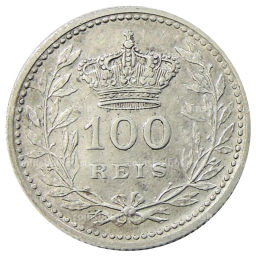 Монета 100 рейс 1910 года Португалия