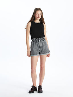 Kad?n Bisiklet Yaka D?z Triko Atlet