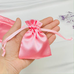 Мешочек: Атлас розовый (3 шт)