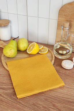 Полотенце вафельн. однотон.  60*45 150г/м2 пакет ТТ