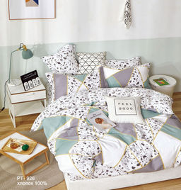 Постельное белье - Поплин Премиум 926 Камушки Семейный (молния)