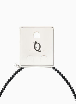 Чокер из бисера «Хрусталь», сердце, чёрный в серебре, 36 см + 5 см доп, цепочка