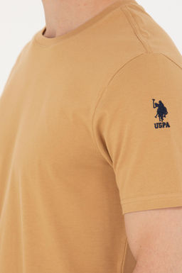 Футболка U.S. Polo Assn Camel Basic с круглым вырезом из хлопка  фото 14