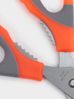 Цена за 2 шт. Ножницы кухонные Доляна «Драйв», 22 см, с открывалкой для бутылки, оранжевые