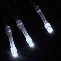 Цена за 2шт. Гирлянда для дома на батарейках 2,2м 20 ламп LED от 2*АА, прозрач.провод, IP-20, Белый