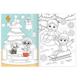 Раскраски новогодние набор К нам приходит праздник, 6 шт по 12 стр. - Буква-ленд фото 6
