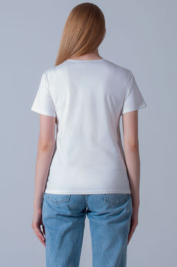 Арт. 3192 Футболка женская 44-52 (5 шт) Цвет:молочный - Калинка фото 15