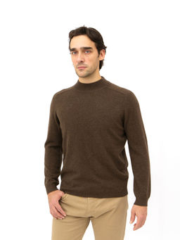 Джемпер из пуха яка 12186 коричневый