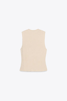 KNIT WAISTCOAT TOP - Zara фото 7