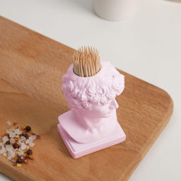 Подставка для зубочисток Давид, розовая, 5х5х9 см - Дорого внимание фото 3