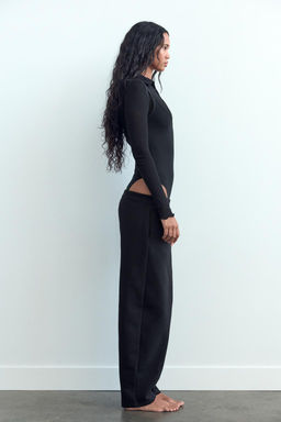 STRAIGHT-LEG PLUSH TROUSERS - Zara фото 5