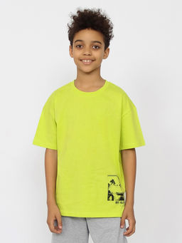 CRB wear/CSJB 63804-36-405 Футболка для мальчика,лайм/Ex.Cherubino  фото 2