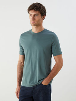 Bisiklet Yaka Penye Erkek Ti??rt