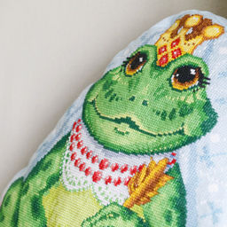 Набор для вышивания PANNA PD-7273 Подушка. Царевна-лягушка 37 х 44 см