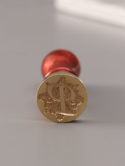 Печать для сургуча с пластиковой ручкой «Буква P на вензеле», 2.5×2.5×6.3 см