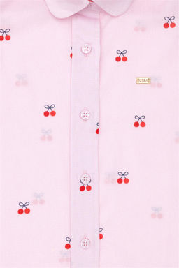 U. S. Polo Assn Пудровая рубашка с коротким рукавом для девочки - U.s. polo assn фото 4