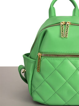 LACCOMA рюкзак Жизель-Ф826-зеленый эко кожа хлопок  фото 4