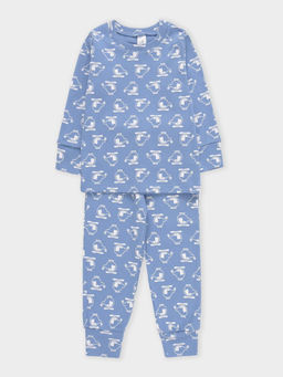 К 1552/дымчато-синий,вертолеты пижама дет