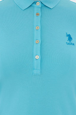 Kad_n Turkuaz Polo Yaka _rme Elbise - U.s. polo assn фото 5