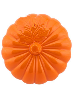 Кастрюля для запекания и сервировки 4 л 24,5*23,5*19 см Тыква с ручками + крышка, оранжевая - Elan gallery фото 7