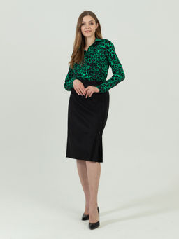 Юбка прямого силуэта, на подкладке