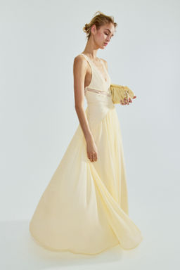 Vestido de gasa con inserciones de encaje - H&m фото 2